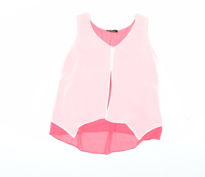 Kaleidoscope Women's Pink Tank Top Size 14 V-Neck
