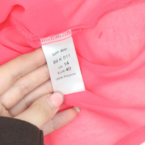 Kaleidoscope Women's Pink Tank Top Size 14 V-Neck