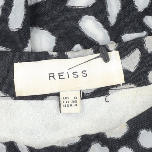 Reiss Women’s Black A-Line Skirt, Size 8