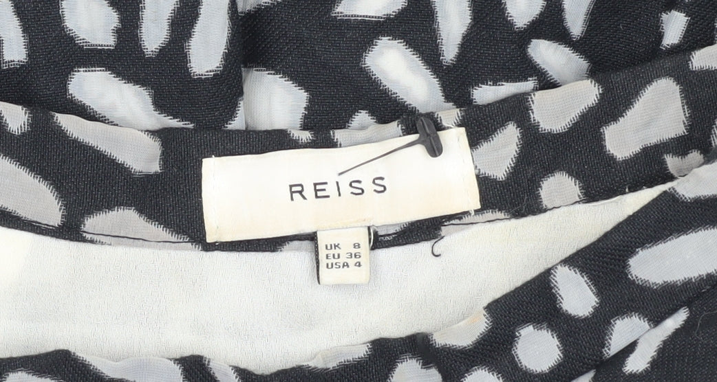 Reiss Women’s Black A-Line Skirt, Size 8