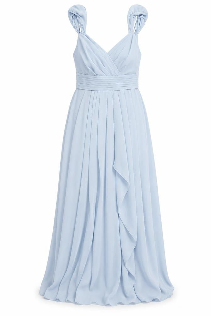 Front view of INFINITE by Wed28 Blue Sleeveless Formal Dress, size 16