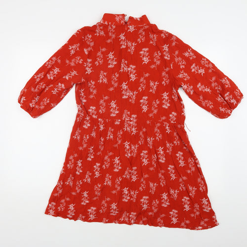 Lost Ink Women's Red Floral 3/4 Sleeve Dress Size 12