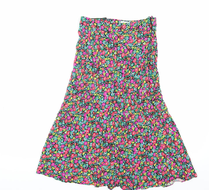 Feather & Bone Women's Multicoloured Floral XS Skirt