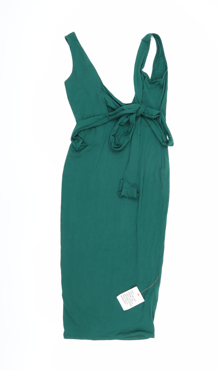 ASOS DESIGN Women's Green Bodycon Dress Size 10