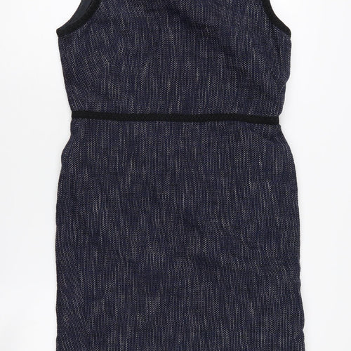 Hobbs Women's Blue Sheath Dress, UK 12, Classic Style