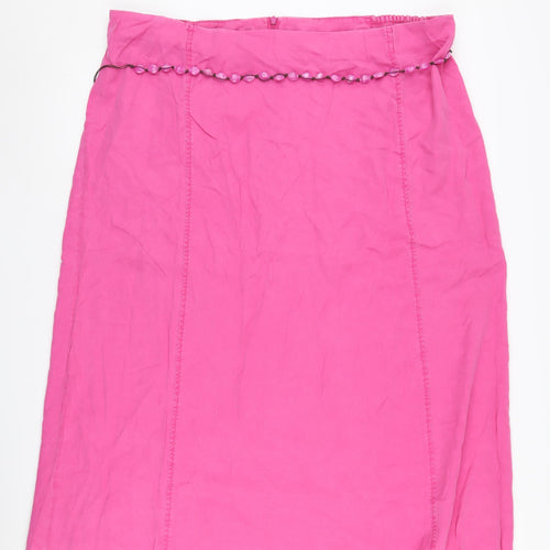 Ann Harvey Women's Pink Plus Size Beaded Skirt