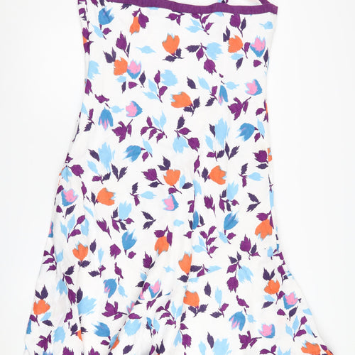 Per Una Women's Multicoloured Linen Floral Slip Dress
