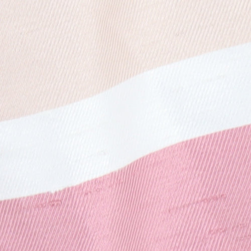 ASOS Women's Pink Striped A-Line Midi Dress