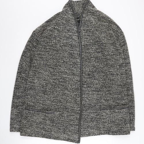 Maison Scotch Women's Grey Chunky-Knit Jumper, Size 4