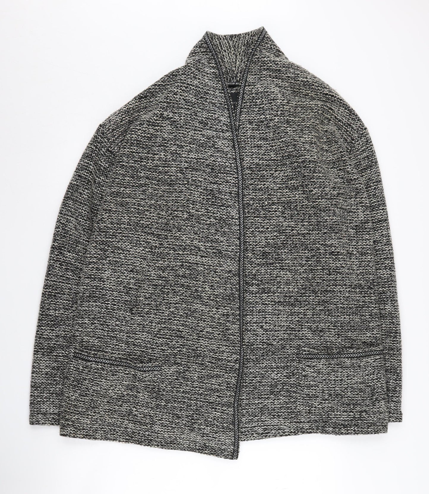 Maison Scotch Women's Grey Chunky-Knit Jumper, Size 4