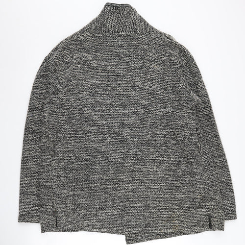 Maison Scotch Women's Grey Chunky-Knit Jumper, Size 4