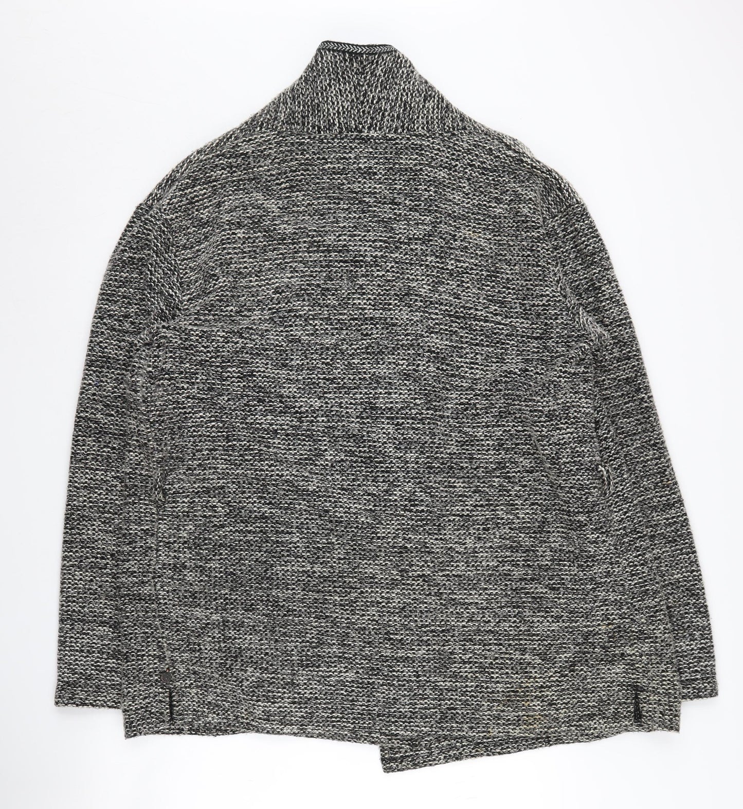 Maison Scotch Women's Grey Chunky-Knit Jumper, Size 4