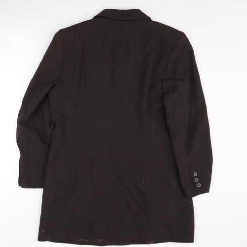 Marks & Spencer Women's Brown Wool Suit Jacket Size 14