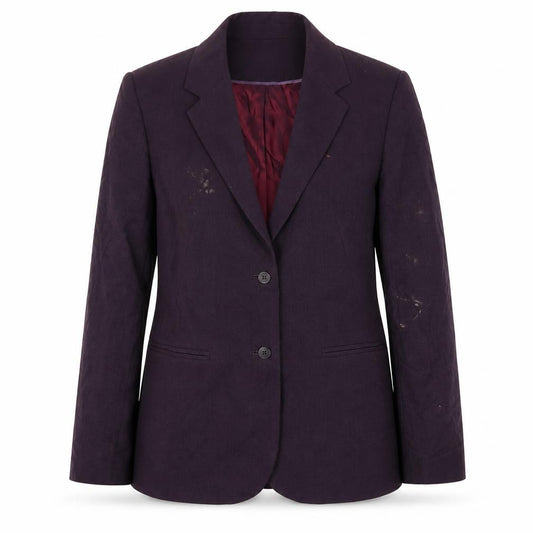 Front view of Next Women's Purple Blazer, UK 12, Regular Fit