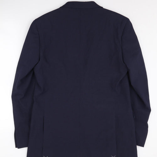 Marks and Spencer Men's Blue Single-Breasted Blazer 40L