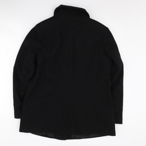 Bonmarché Women's Black Mid-Length Overcoat Size 14