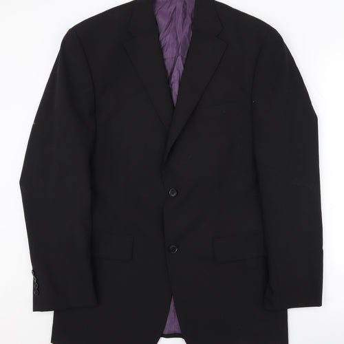 Greenwoods Black Men's Blazer, Size 38R Formal Jacket