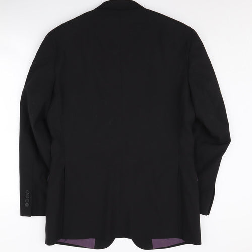 Greenwoods Black Men's Blazer, Size 38R Formal Jacket