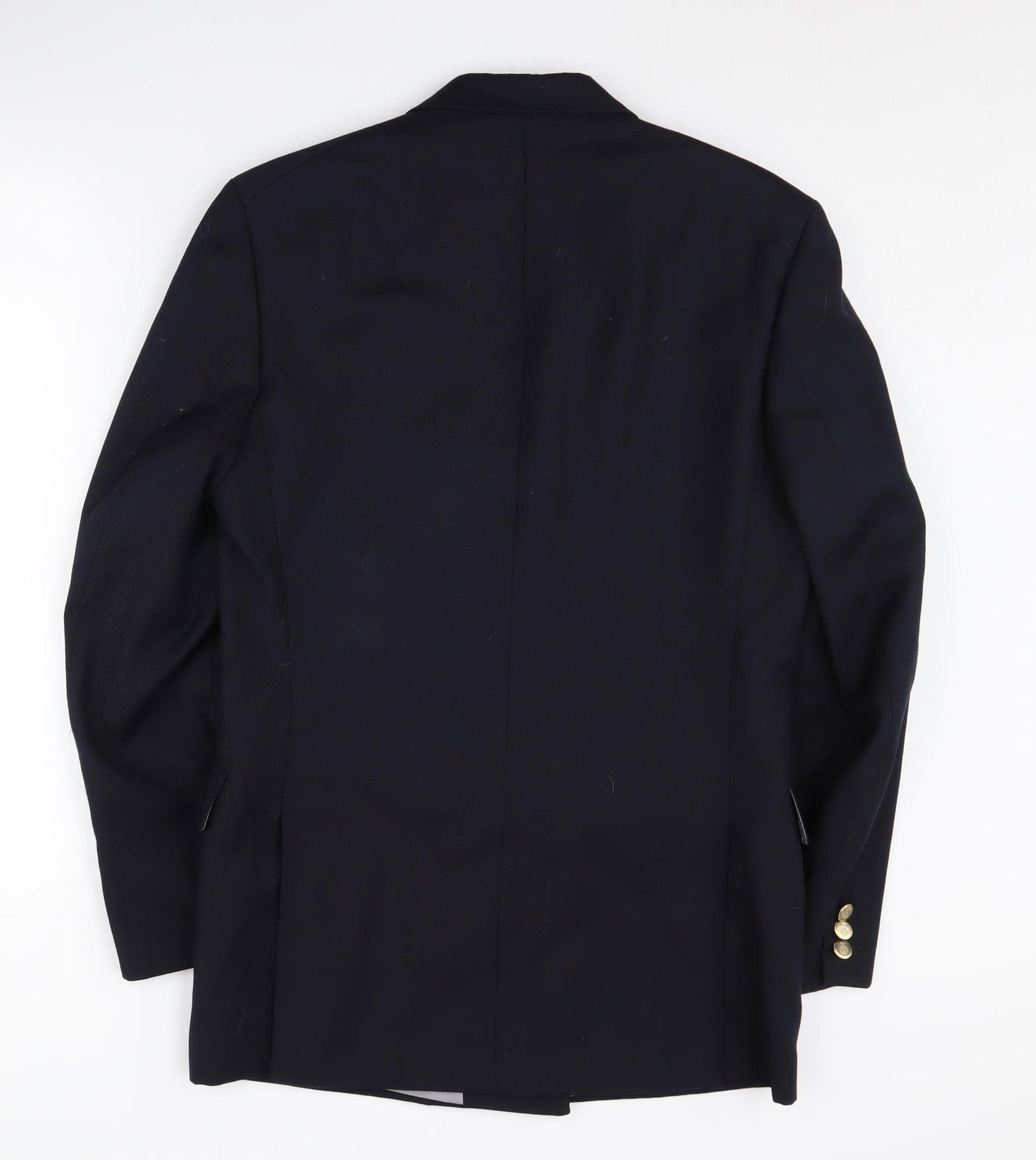 Varteks Men's Blue Double-Breasted Blazer, Size 36R