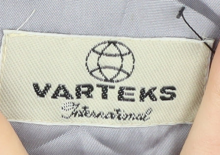 Varteks Men's Blue Double-Breasted Blazer, Size 36R