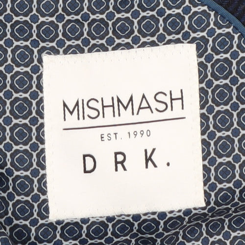 Mishmash Men's Blue Blazer, Size 42, Stylish Jacket