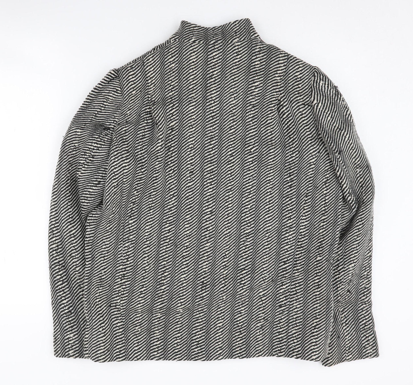 Jaeger Women's Black Herringbone Jacket Size 10