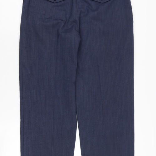 Marks and Spencer Women's Blue Straight Trousers Size 12