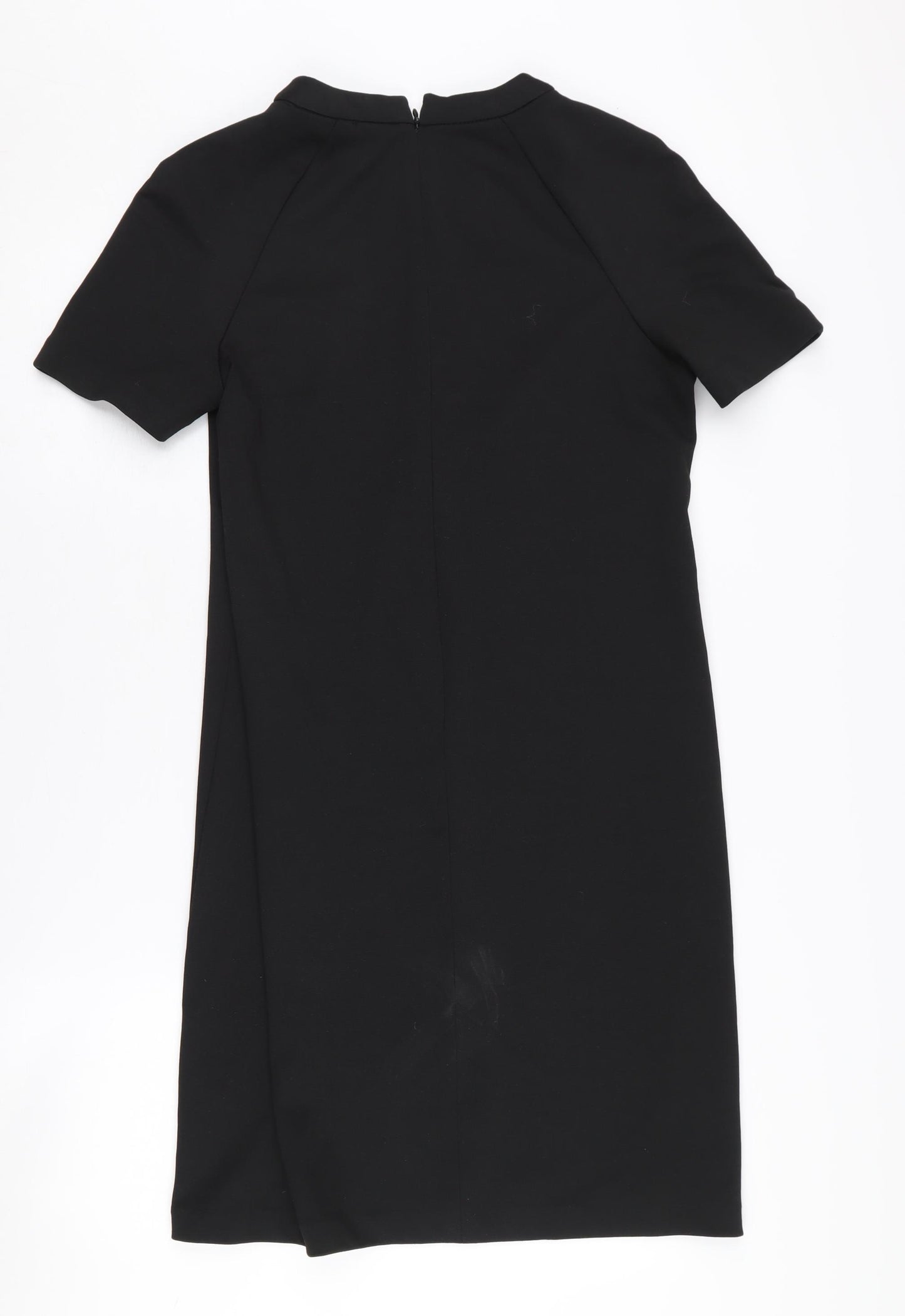 Next Women Black Size 8 Short Sleeve Dress
