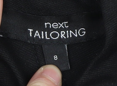 Next Women Black Size 8 Short Sleeve Dress