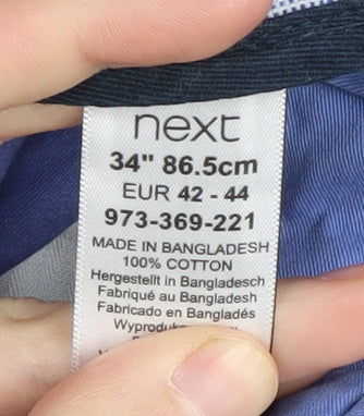 Next Men's Blue Chino Shorts Size 34 Casual