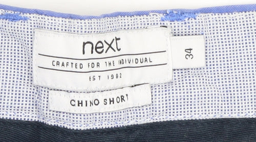 Next Men's Blue Chino Shorts Size 34 Casual