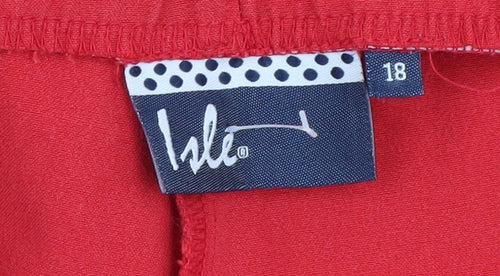 Isle Women's Red Trousers Size 18