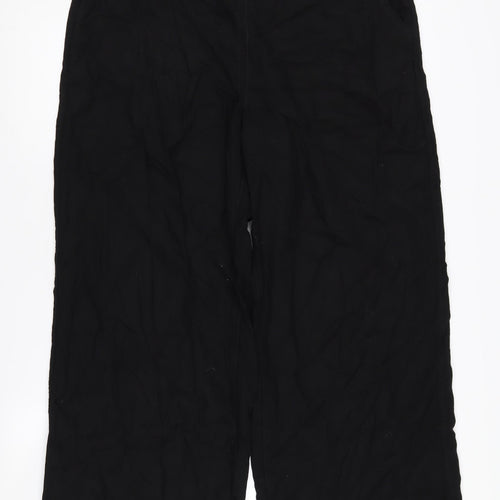 Next Women's Black Wide-Leg Trousers Size 18