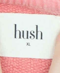 Hush Women’s Pink XL Pullover Sweatshirt Casual