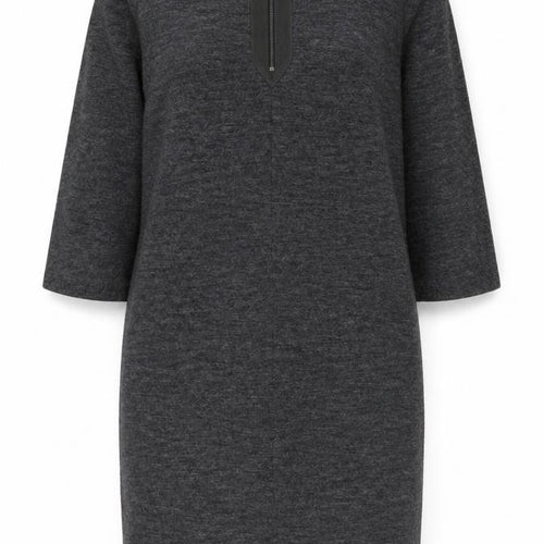 Mango Women's Grey Knee Length Shift Dress, Size S