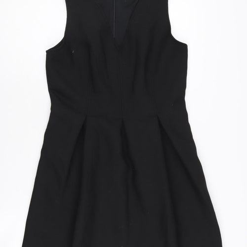 Boden Women's Black V-Neck Sleeveless Dress Size 10