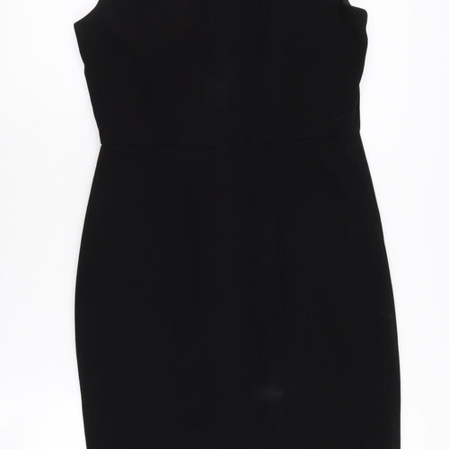 Hobbs Black Sleeveless Dress, Size 10 - Women's