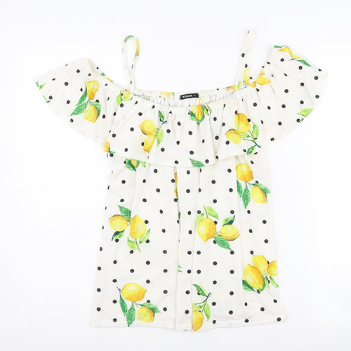 Roman Women's Multicoloured Off-Shoulder Tunic Size 16