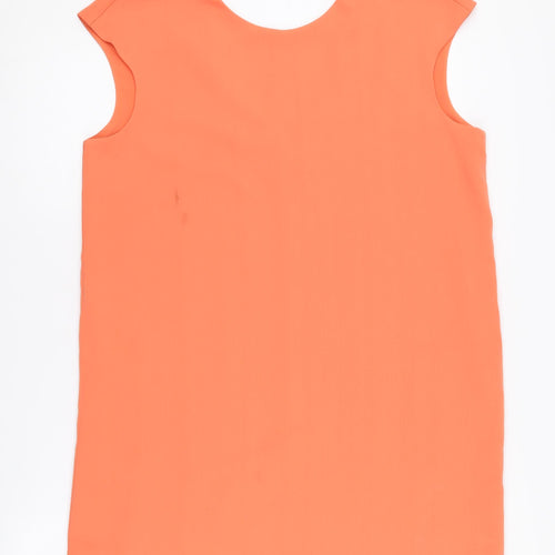 MNG Women's Orange Shift Dress UK Size 12