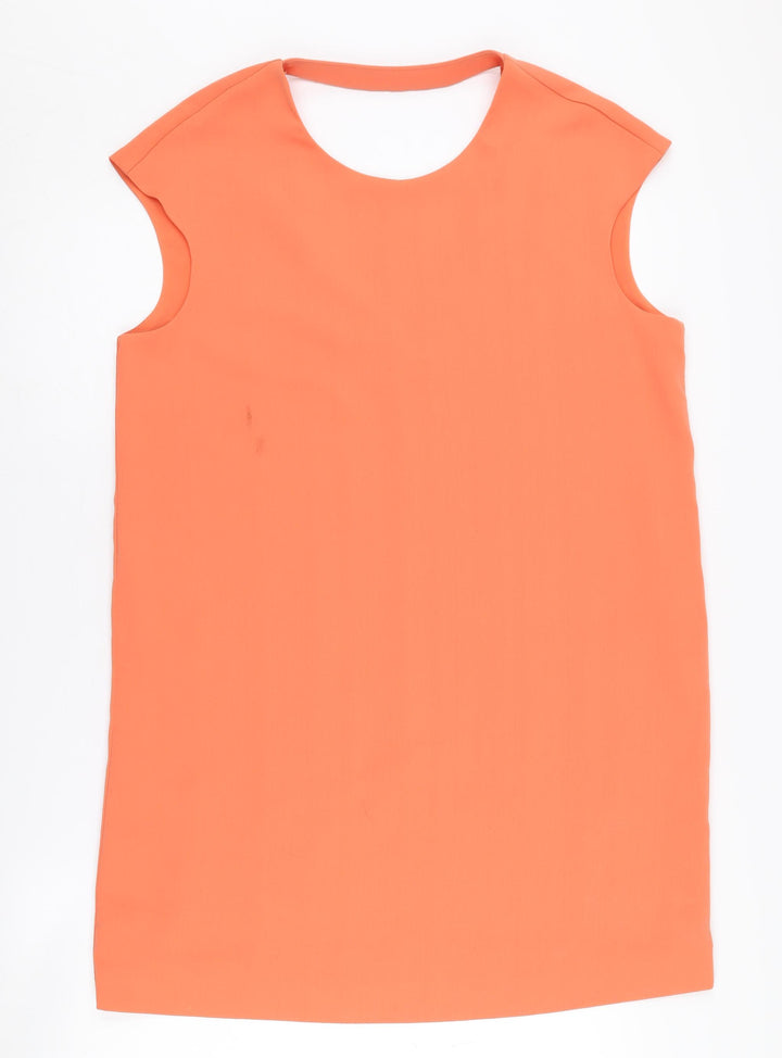 MNG Women's Orange Shift Dress UK Size 12
