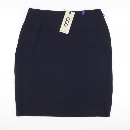 Clubclass Women's Black Pencil Skirt Size 14 Business Wear