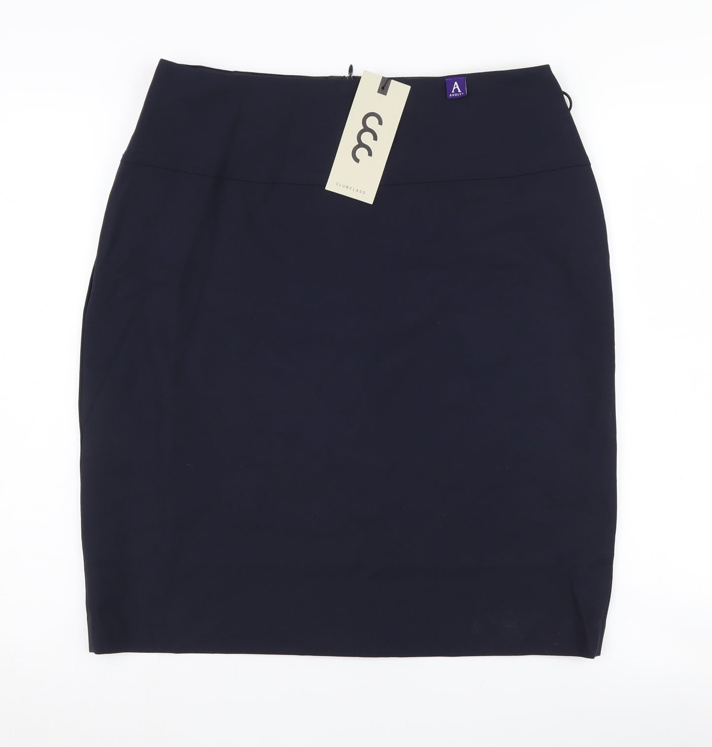 Clubclass Women's Black Pencil Skirt Size 14 Business Wear