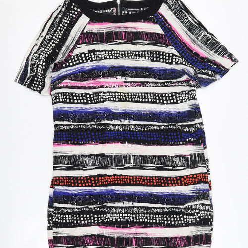Warehouse Women's Multicoloured Shift Dress Size 12