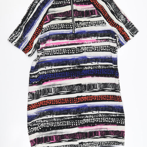 Warehouse Women's Multicoloured Shift Dress Size 12
