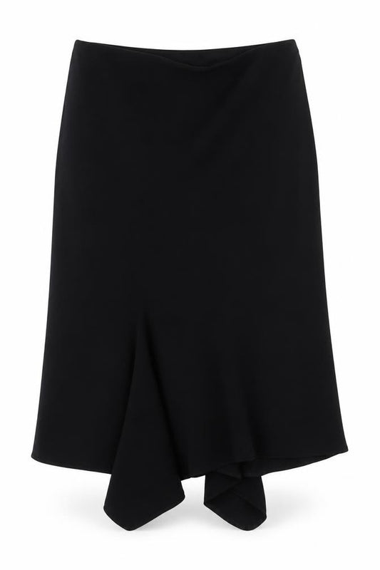 Front view of Spirit Women's Black, size 14, Polyester Skirt