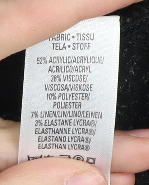 Marks and Spencer Women's Black Pencil Skirt, Size 20