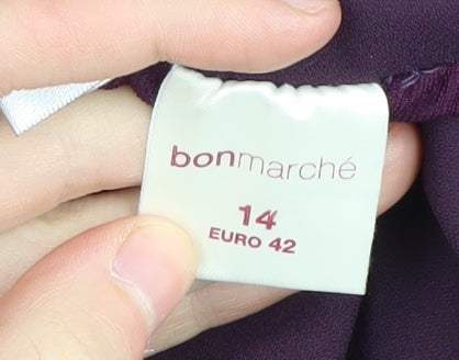 Bonmarché Women's Purple Skirt Size 14