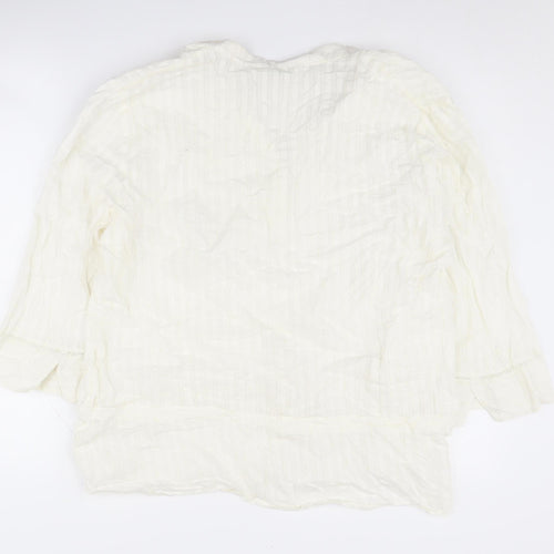Marks & Spencer Women's Ivory 3/4 Sleeve Blouse, Size 22