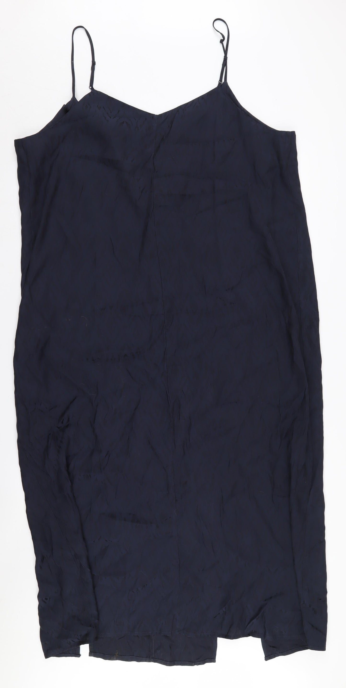 Marks and Spencer Black Long Slip Dress Women Size 18