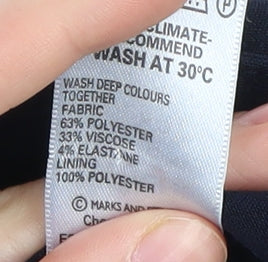 Marks and Spencer Women's Black Pencil Skirt Size 12